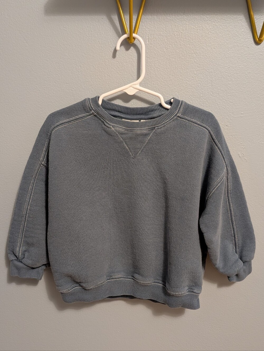 Zara Slate Blue Crewneck Sweatshirt